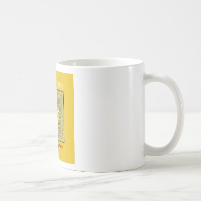 Beautiful golden yellow amazing graphic design   coffee mug (Right)