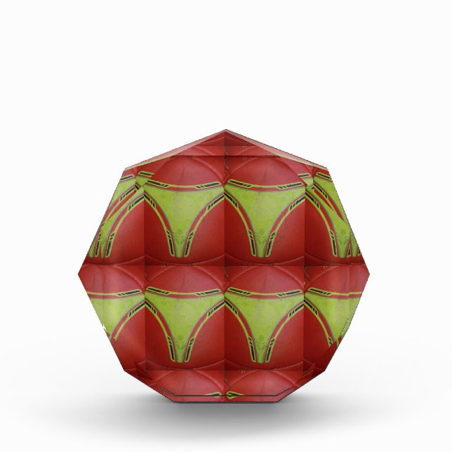 Beautiful Golden yellow geometrical pattern design Award (Front)