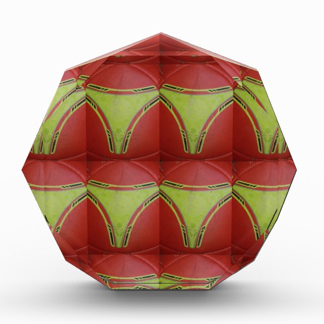 Beautiful Golden yellow geometrical pattern design Award (Front)