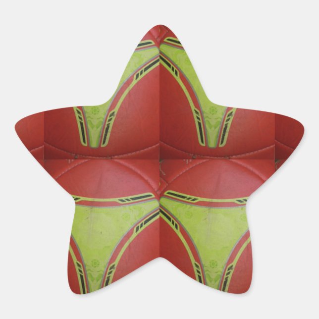 Beautiful Golden yellow geometrical pattern design Star Sticker (Front)