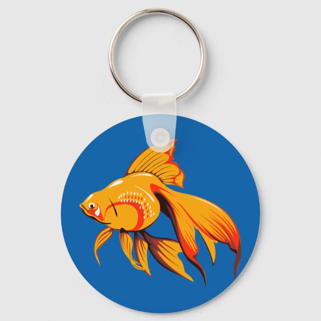 Beautiful Goldfish Keychain (Front)