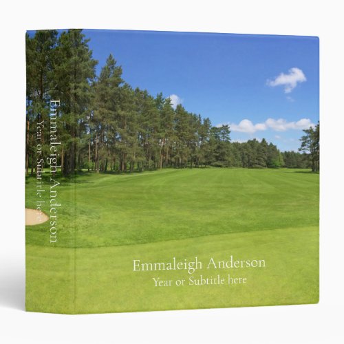 Beautiful Golf Course Day 3 Ring Binder