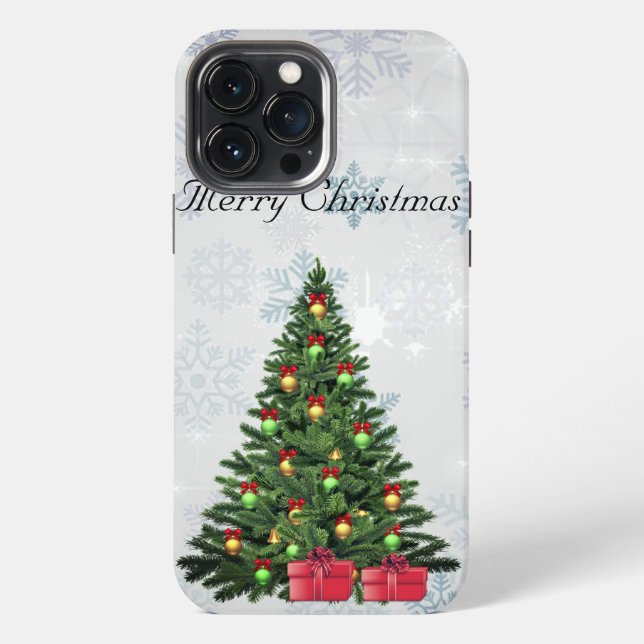 Beautiful, Gorgeous, Sparkly, Pine Tree Iphone Case (Back)