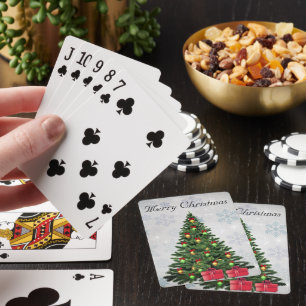 Beautiful, Gorgeous, Sparkly, Pine Tree Poker Cards