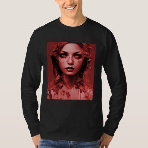 Beautiful Goth Girl Dark Gothic Horror T-Shirt