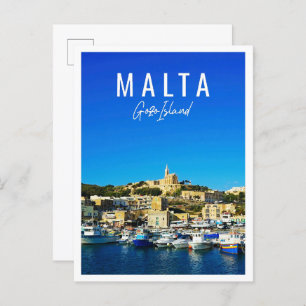 Beautiful Gozo Island Malta Postcard