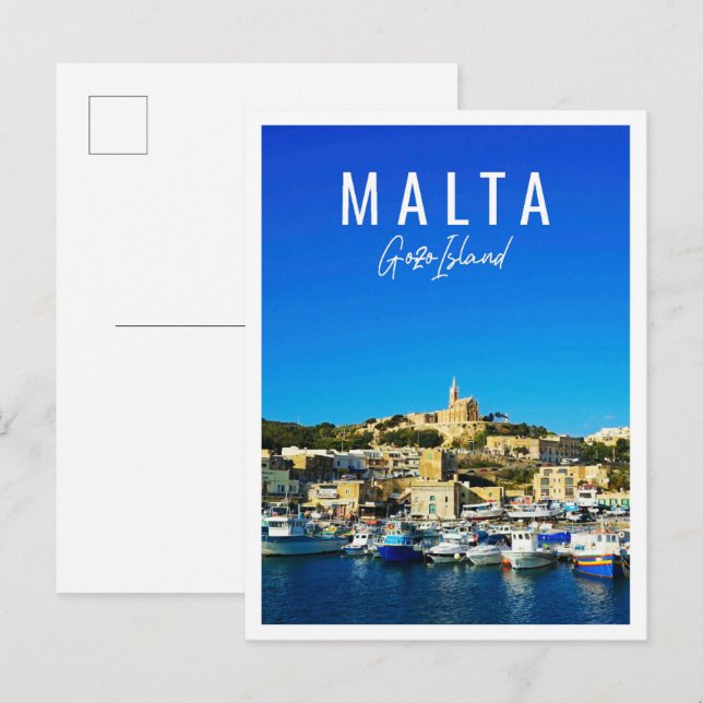 Beautiful Gozo Island Malta Postcard (Front/Back)