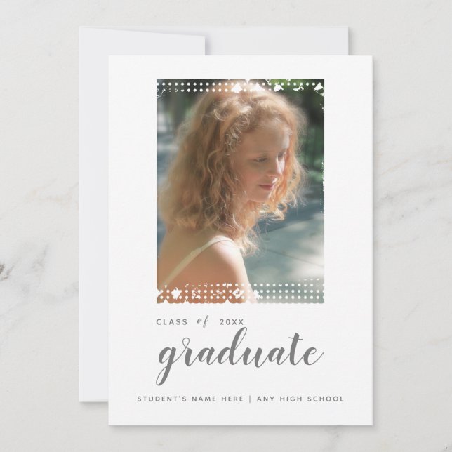 Beautiful Graduation Photo Announcement (Front)