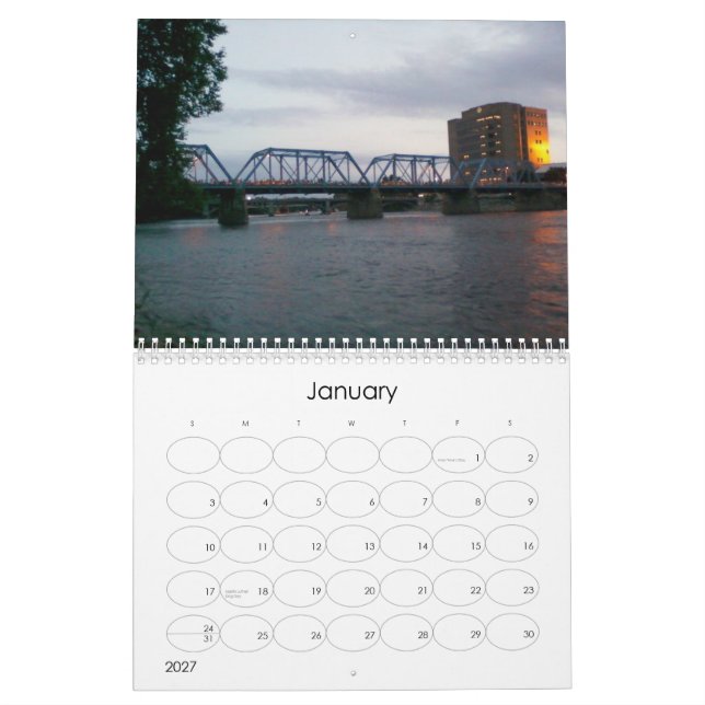 Beautiful Grand Rapids 2011 Calendar (Jan 2027)