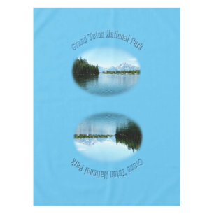 Beautiful Grand Teton National Park blue table Tablecloth