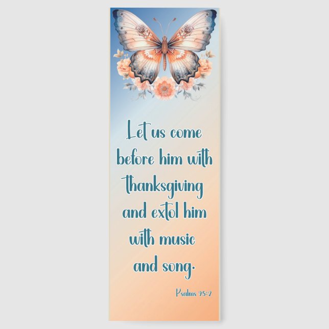 Beautiful Gratitude Bible Verse Bookmarks (Front)