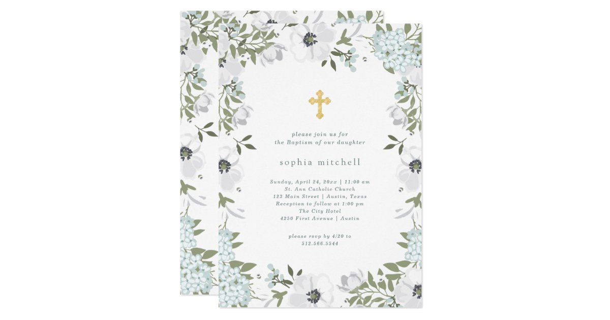 Husmanss Optimal Print Baptism Invitations