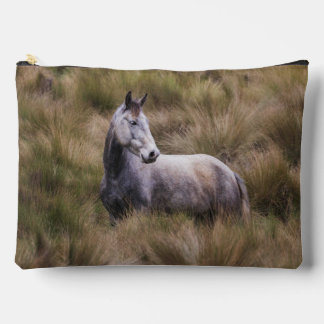 Beautiful Gray Colored Horse Accessory Pouch
