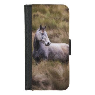 Beautiful Gray Colored Horse iPhone 8/7 Wallet Case