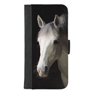 Beautiful Gray Mare Horse Animals iPhone 8/7 Plus Wallet Case