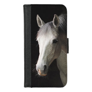 Beautiful Gray Mare Horse Animals iPhone 8/7 Wallet Case