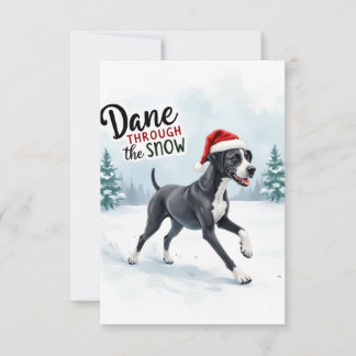 Beautiful Great Dane Cushion Thank You Card