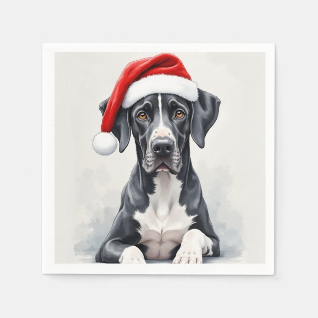 Beautiful Great Dane Napkins (Front)