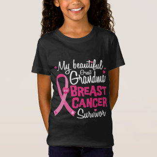 Beautiful Great Grandma Breast Cancer Survivor T-Shirt