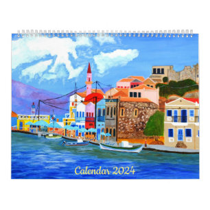 Beautiful Greece Calendar 2024