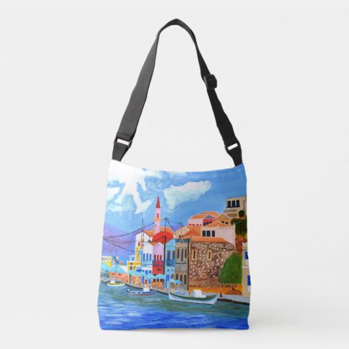 Beautiful Greece Crossbody Bag 