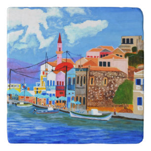 Beautiful Greece Trivet