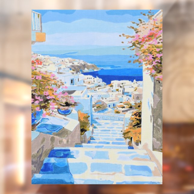 Beautiful Greece Window Cling  (Sheet 2)