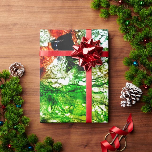 Beautiful green abstract wrapping paper,Textured  Wrapping Paper (Holiday Gift)