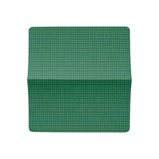 Beautiful Green Designer Modern Checkbook Cover (Open)