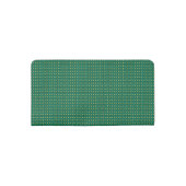 Beautiful Green Designer Modern Checkbook Cover (Back)