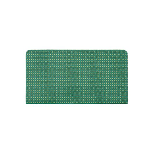 Beautiful Green Designer Modern Checkbook Cover (Back)