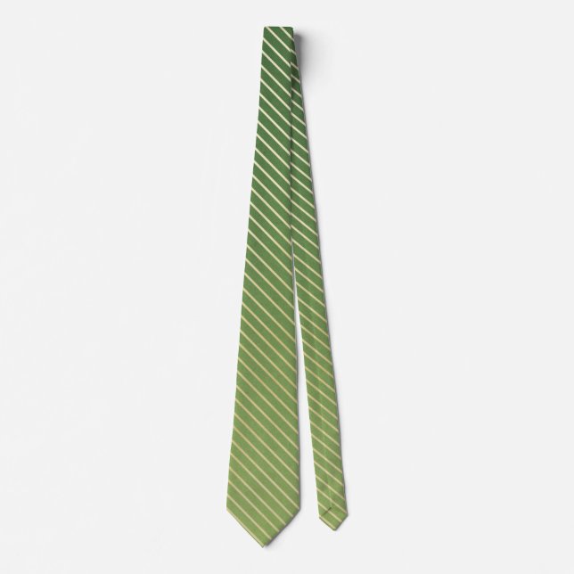 Beautiful Green-Gold Elegant Neck Tie (Front)