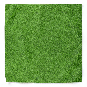 Beautiful green grass texture from golf course bandana