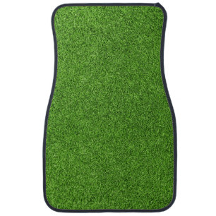 Beautiful green grass texture from golf course car floor mat