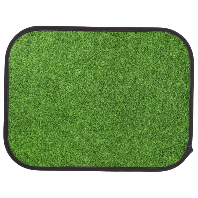 Beautiful green grass texture from golf course car mat (Rear)