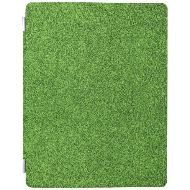 Beautiful green grass texture from golf course iPad smart cover (Front)