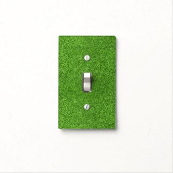 Beautiful Green Grass Texture From Golf Course Light Switch Cover by boutiquey at Zazzle