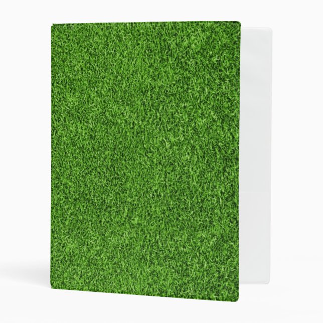 Beautiful green grass texture from golf course mini binder (Front/Inside)