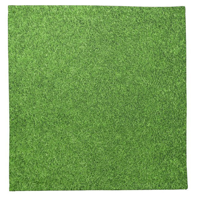 Beautiful green grass texture from golf course napkin (Front)