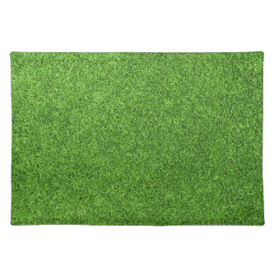 Beautiful green grass texture from golf course placemat
