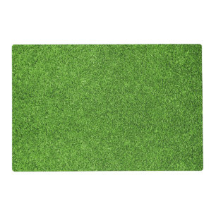 Beautiful green grass texture from golf course placemat