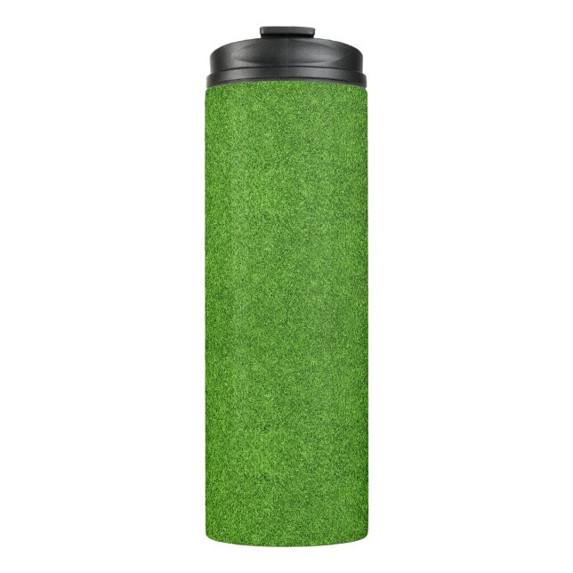 Beautiful green grass texture from golf course thermal tumbler (Front)