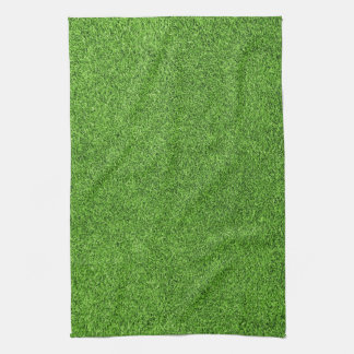 Beautiful green grass texture from golf course towel
