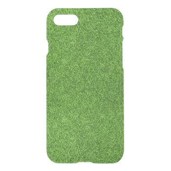 Beautiful Green Grass Texture From Golf Course Iphone Se/8/7 Case by boutiquey at Zazzle