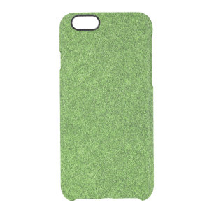 Beautiful green grass texture from golf course clear iPhone 6/6S case