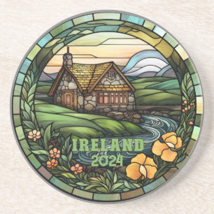 Beautiful Green Ireland Souvenir Coaster