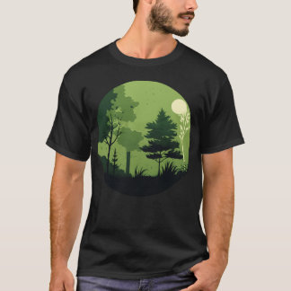 Beautiful Green Nature Camping friends T-Shirt
