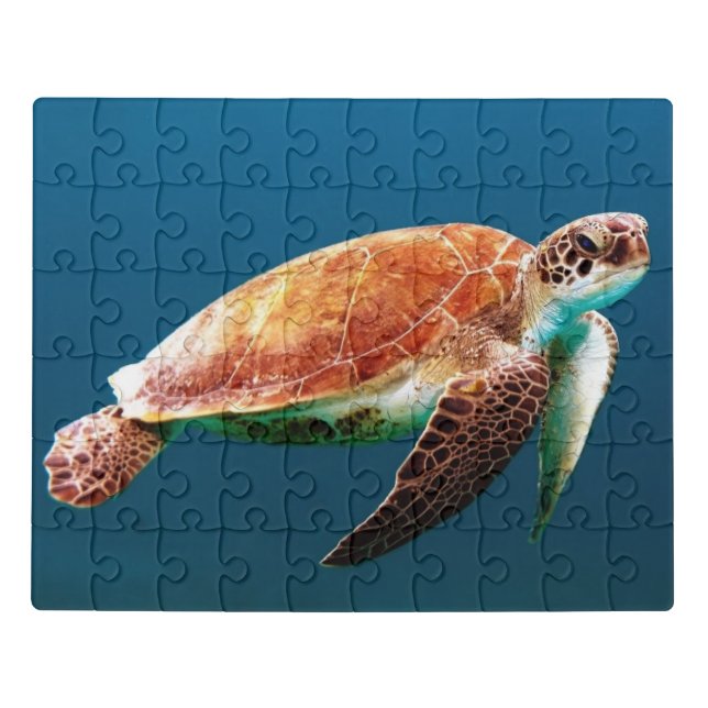 Beautiful Green Sea Turtle Jigsaw Puzzle (Puzzle Horizontal)