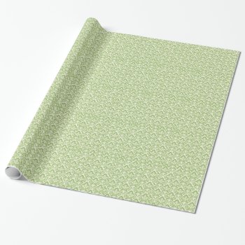 Beautiful Green Victorian Damask Wrapping Paper by ArtsofLove at Zazzle
