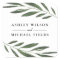 Beautiful Greenery Fern Leaf Modern Wedding Favor